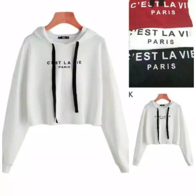 JAYA.Co Sweater Hoodie CEST LAVIE PARIS fit L - fit XL 13 warna