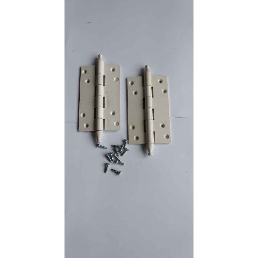 Engsel pintu plastik PVC kamar mandi warna putih