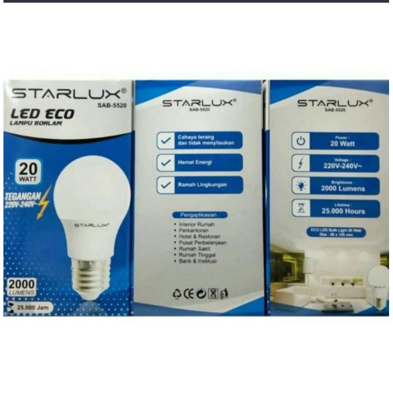 LAMPU LED 20 WATT STARLUX ECO