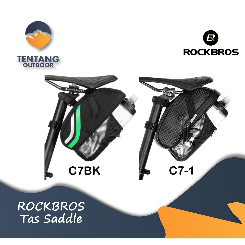 ROCKBROS Tas Sadle Saddle Sepeda Frame MTB Besar Tempat HP Multitool