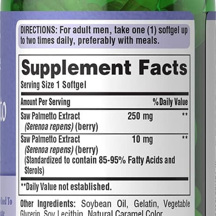 Puritan saw palmetto 1000 mg isi 90