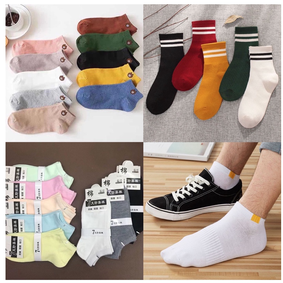 Kaos Kaki Ankle Kaos Kaki Cute Kaos Kaki Motif Kaos Kaki Semata Kaki socks