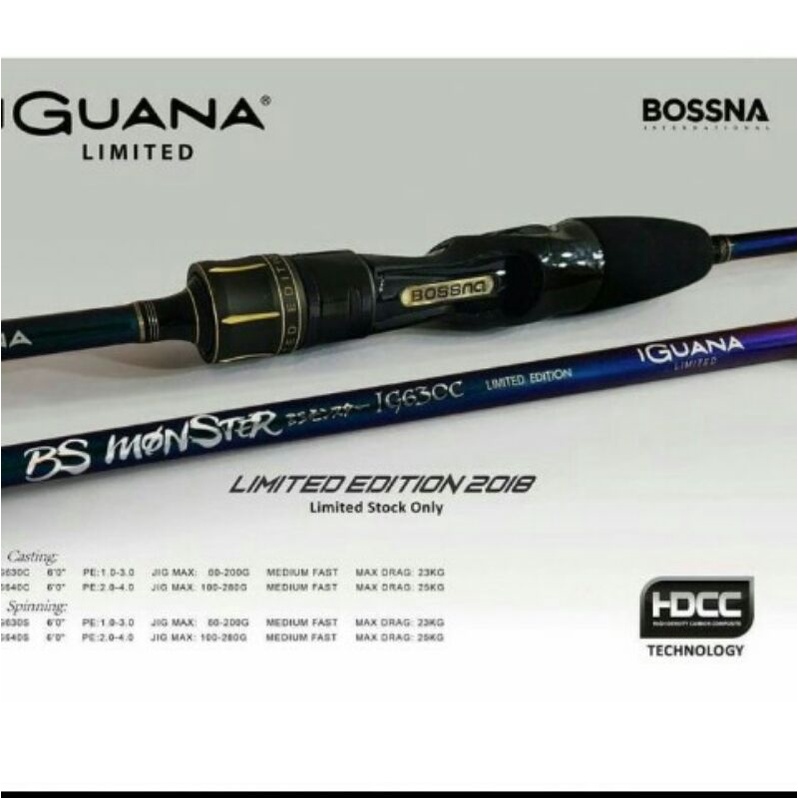 BS MONSTER IGUANA PE 1-3 SP JORAN pancing Bossna Original