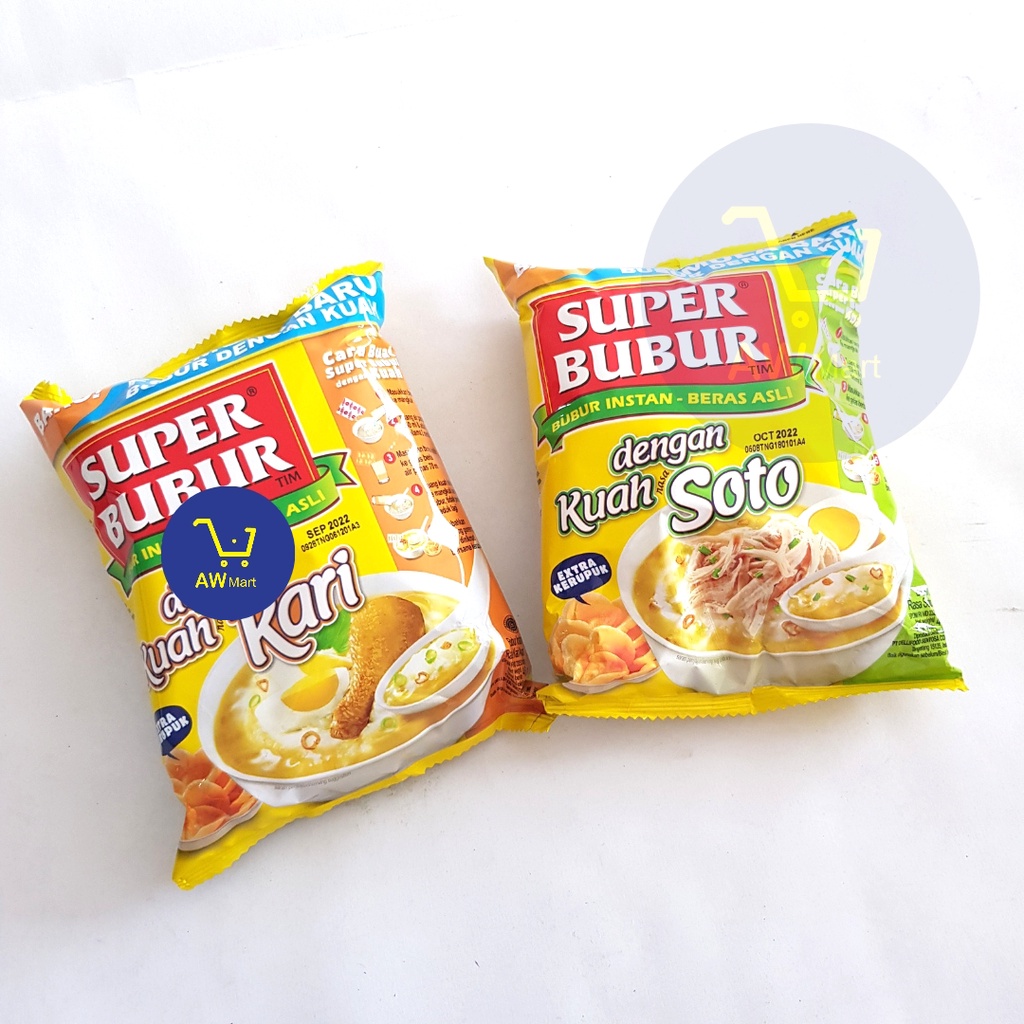 SUPER BUBUR SINGLE 46 GRAM - ALL VARIAN - AYAM, SOTO, KARI