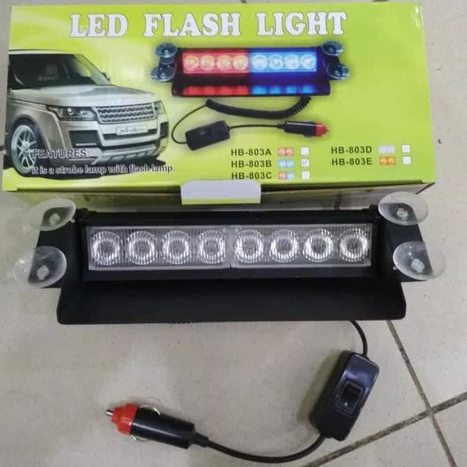 TERMURAH LAMPU STROBO DASHBOARD MOBIL - LED STROBO TEMPEL KACA #9