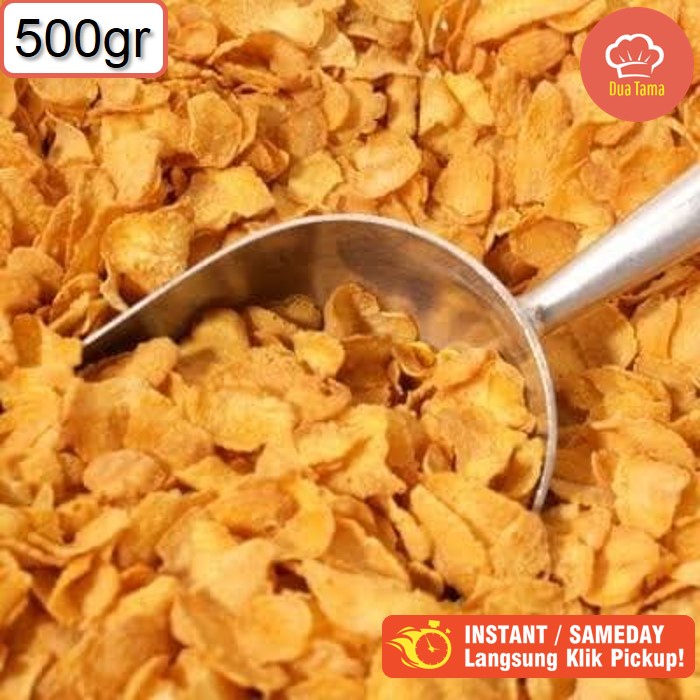 Corn Flakes Rasa Original Kiloan 500gr / Corn Flake Sereal Jagung 500gr