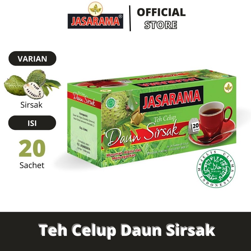 

TEH CELUP SIRSAK isi 20 sachet