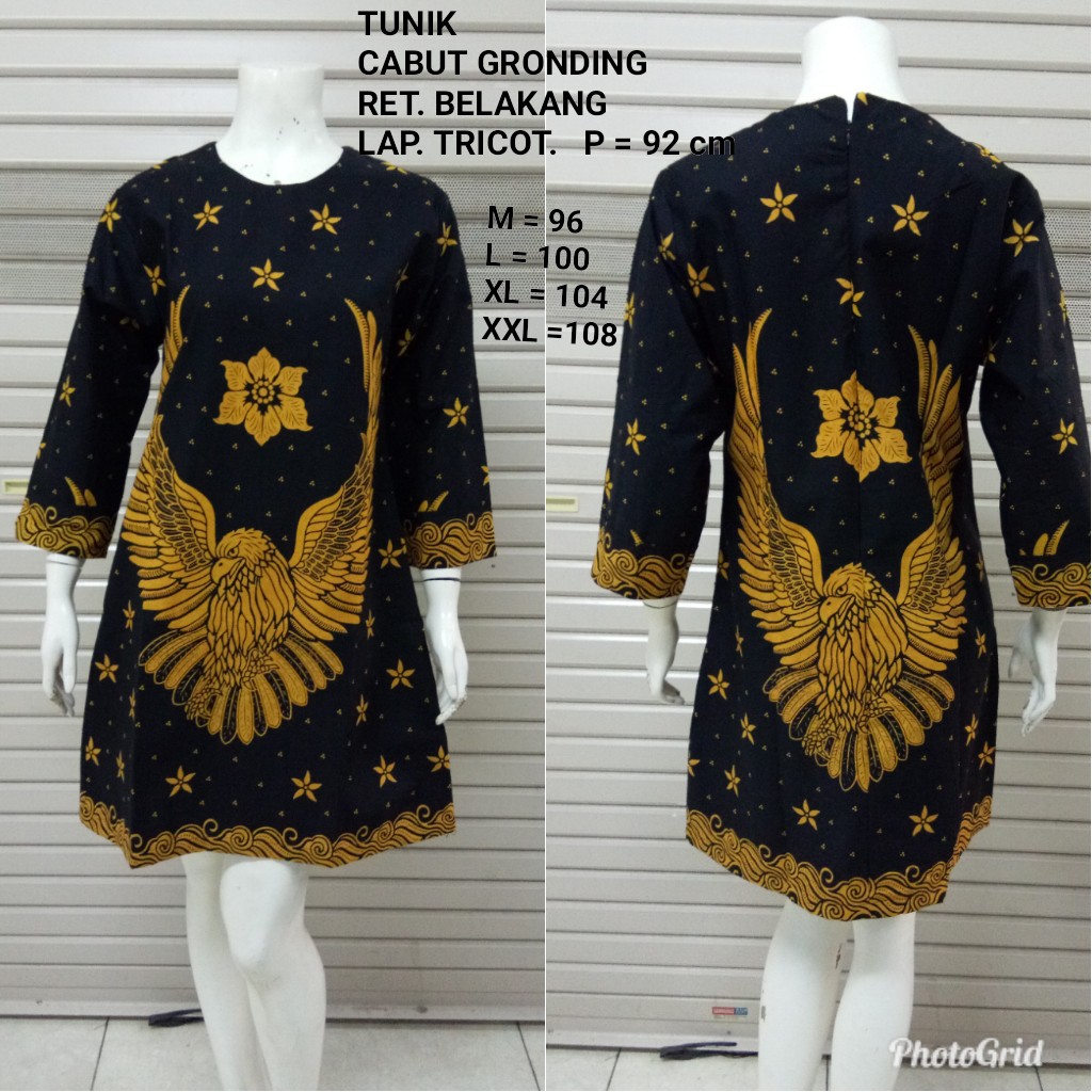 Tunik Batik Motif Burung Rajawali