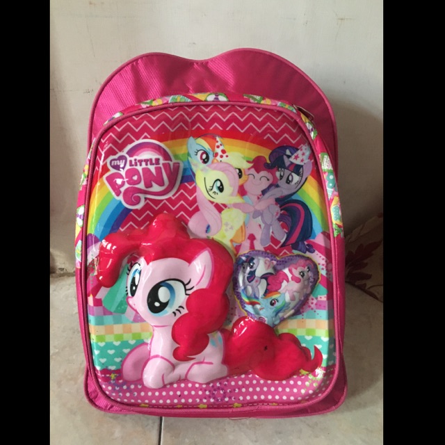 Tas Ransel Anak Pink Timbul My Little Pony