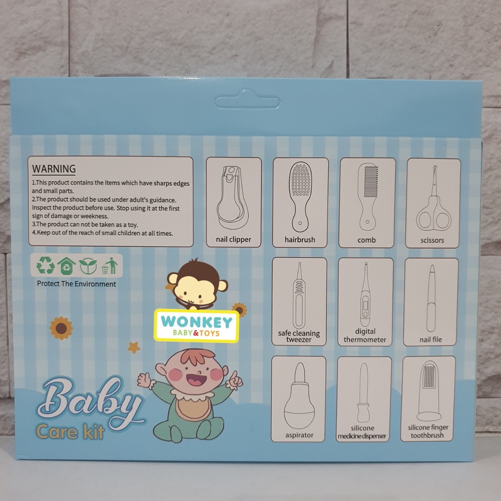 Baby Care Kit Set Manicure 10in1 / 6in1 / perawatan Gunting Kuku Bayi