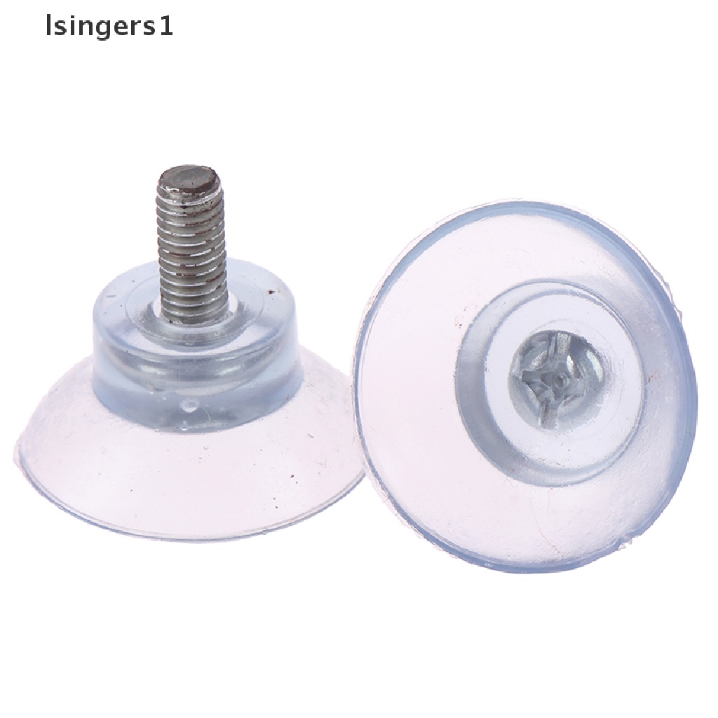 (lsingers1) 4pcs / Set Suction Cup Transparan Dengan Sekrup Untuk Aksesoris Furnitur