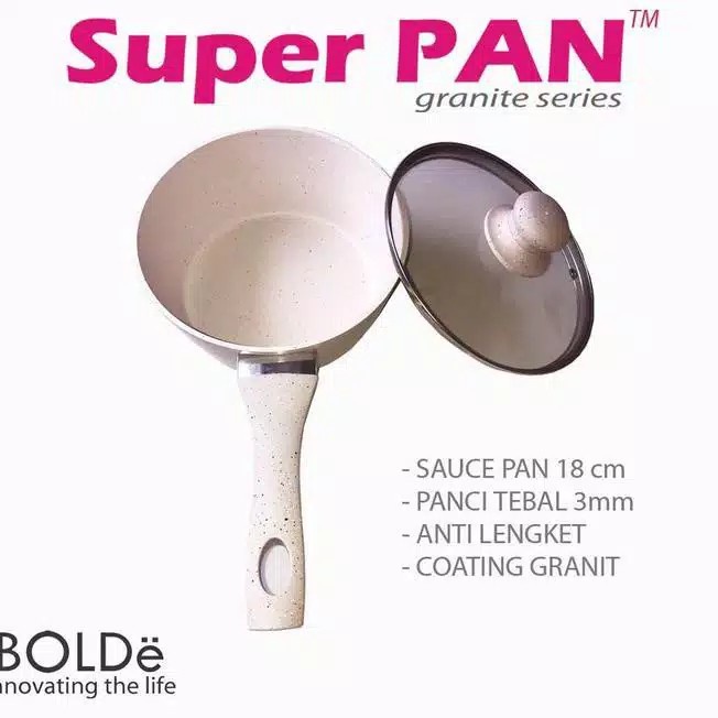 BOLDE Sauce Pan 18cm BEIGE