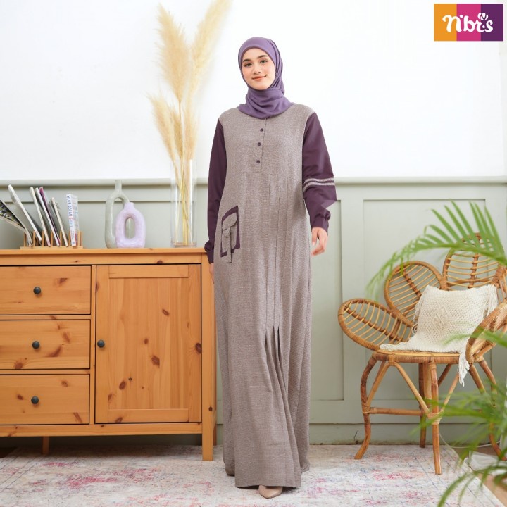 Gamis Nibras NBSH 002 / Fashion Muslim Nibras Terbaru 2022