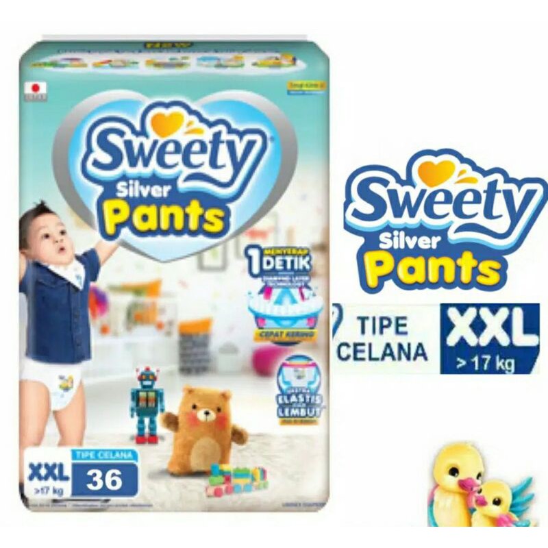 pampers sweety silver pants xxl 36 tipe celana