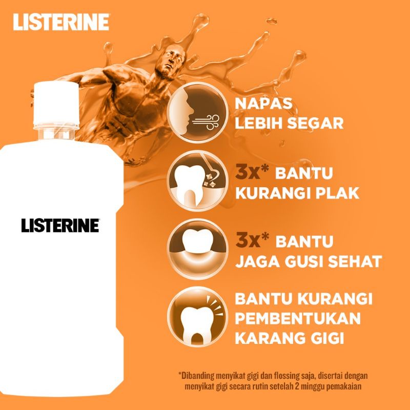 LISTERINE® Fresh Citrus Antiseptic Mouthwash / Obat Kumur Antiseptik - 250ml