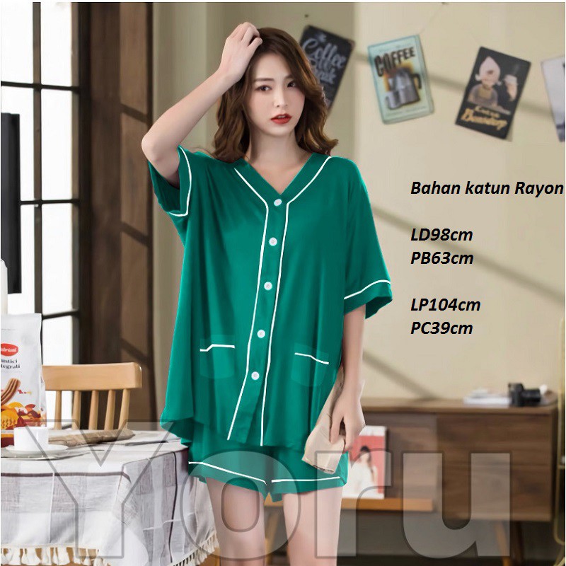 Pamelo Piyama Hotpan 20 corak Fashion Wanita Piyama Import Korea Style Baju Tidur Import