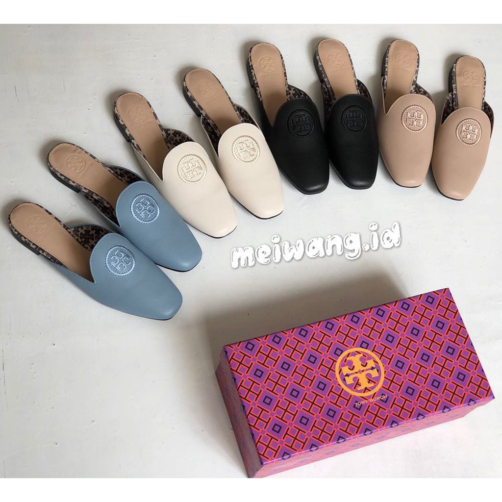  Sandal  Selop  Flat Open Toe Aksen Bulu  Untuk Wanita  