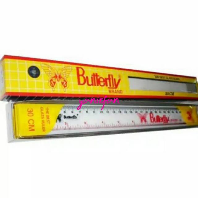 

Penggaris Butterfly Plastik 30 CM