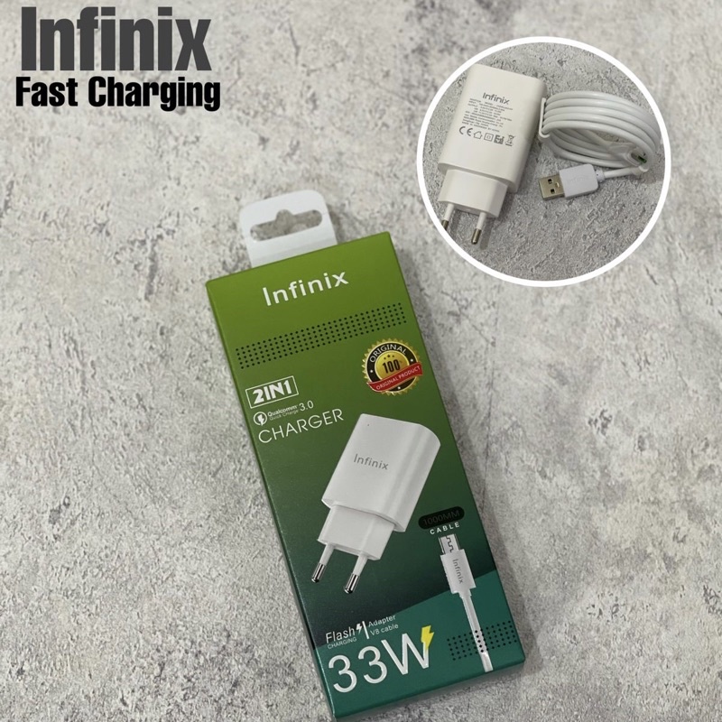 Charger Infinix 33W Original Fast Charging Micro USB/Type C