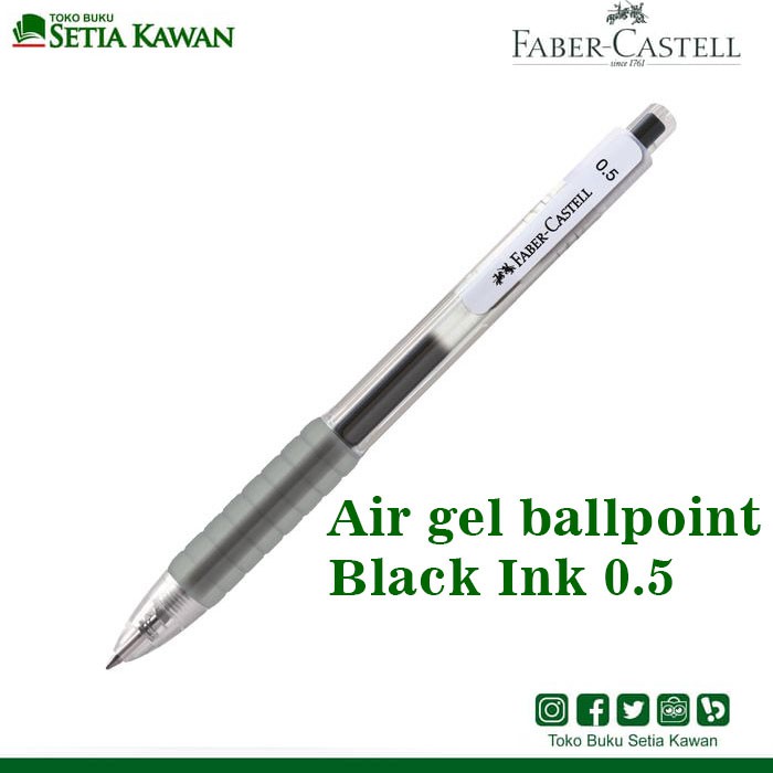 Faber Castell Air Gel Ballpoint 0.5 Black