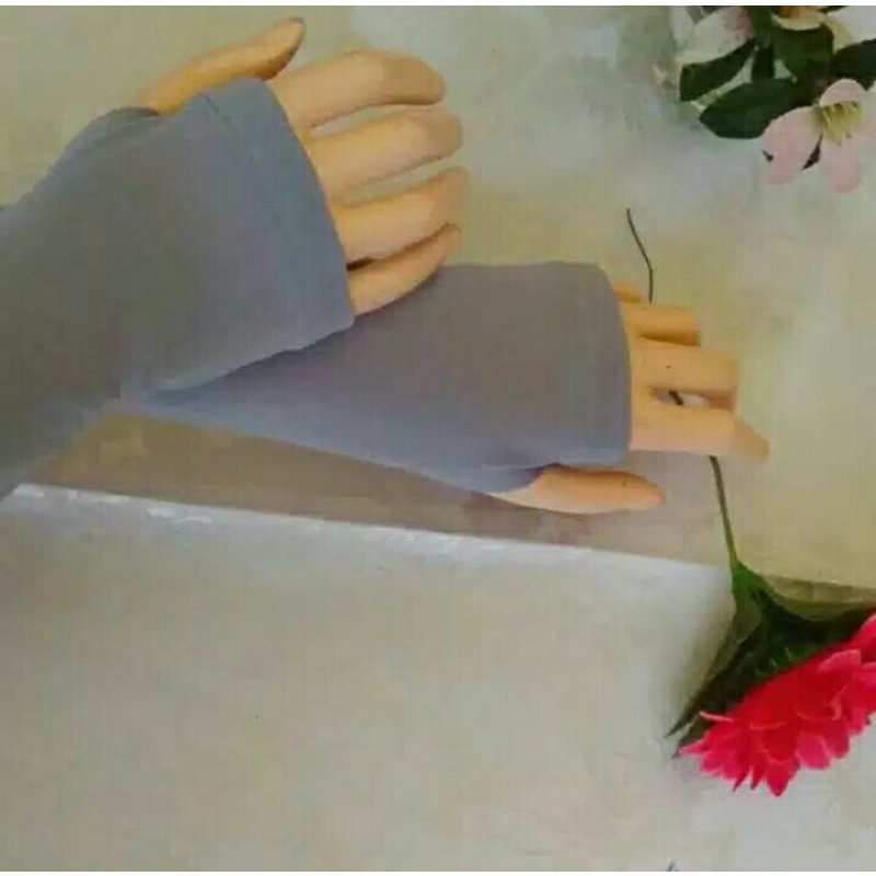 Manset Jempol Polos Fingerless || Handsock Basic Thumb Cantik || Sarung Tangan Muslimah