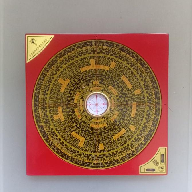 

Papan Luo Pan 22.8 x 22.8cm Tong Sheng Pai Luo jing kompas fengshui 8