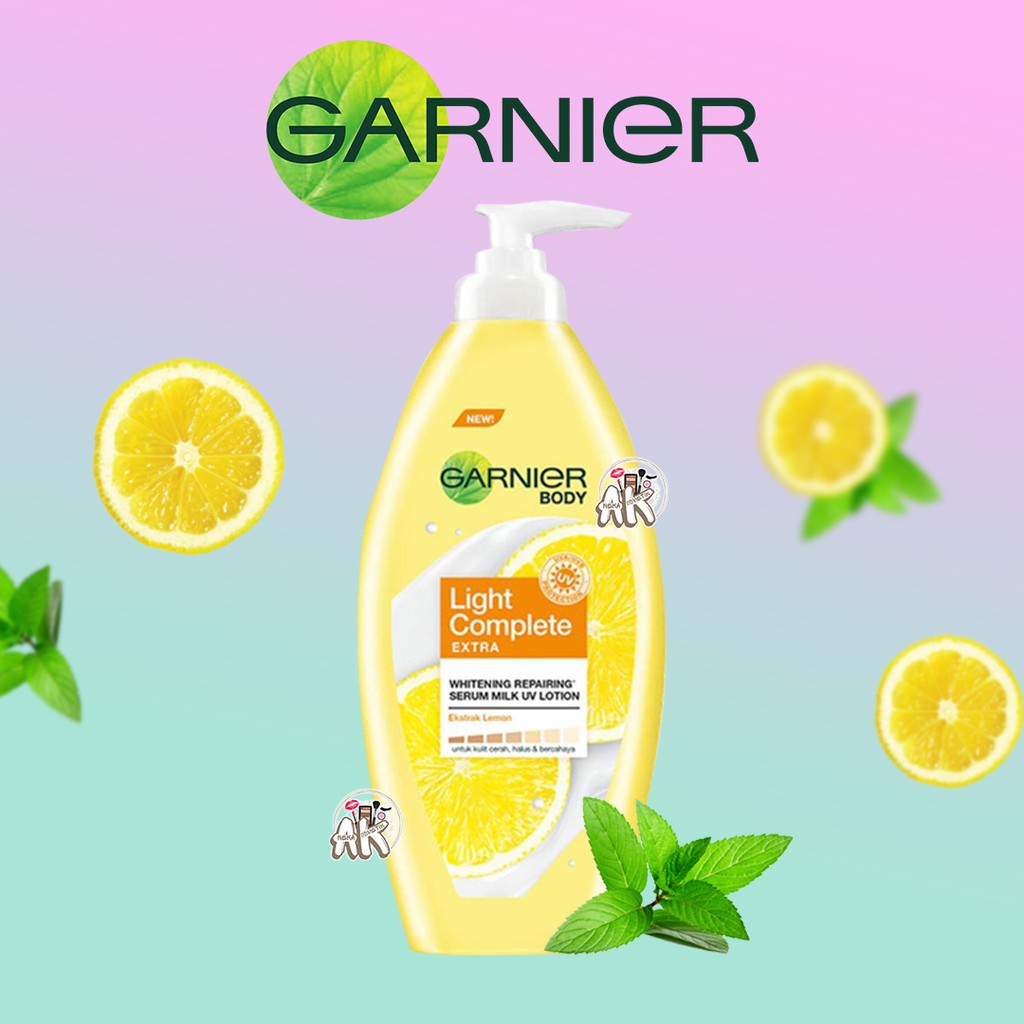 Garnier Bright Complete Brightening Serum Milk UV Body Lotion Skin Care - 400 ml