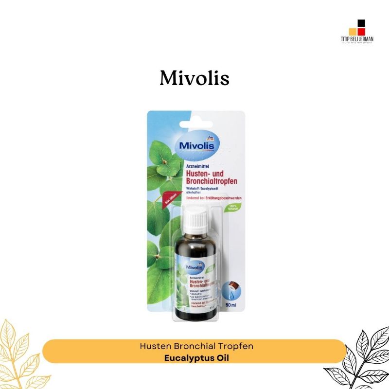 Mivolis Husten und Bronchialtropfen | Eucalyptus Essential Oil Diffuser