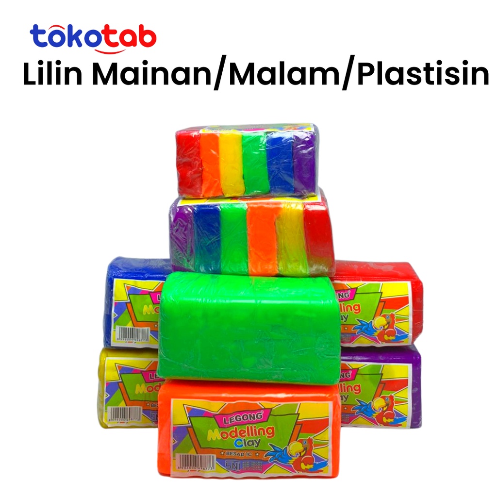 Tokotab - Lilin Mainan/Malam/Plastisin 1 Warna 6 Warna