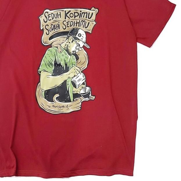 ✾ KAOS PRIA/SEDUH KOPIMU/KAOS KOPI/KAOS HITAM ❂
