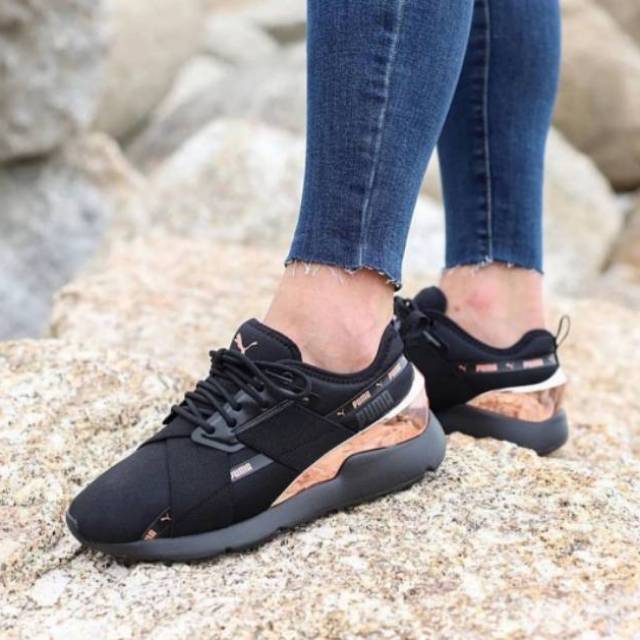 puma muse satin black