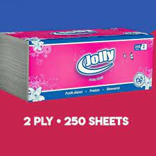 Jolly By Paseo Soft Pack Tissue Facial Isi 250 Sheets / Tissue Jolly 2 Ply / Tisu Wajah Jolly