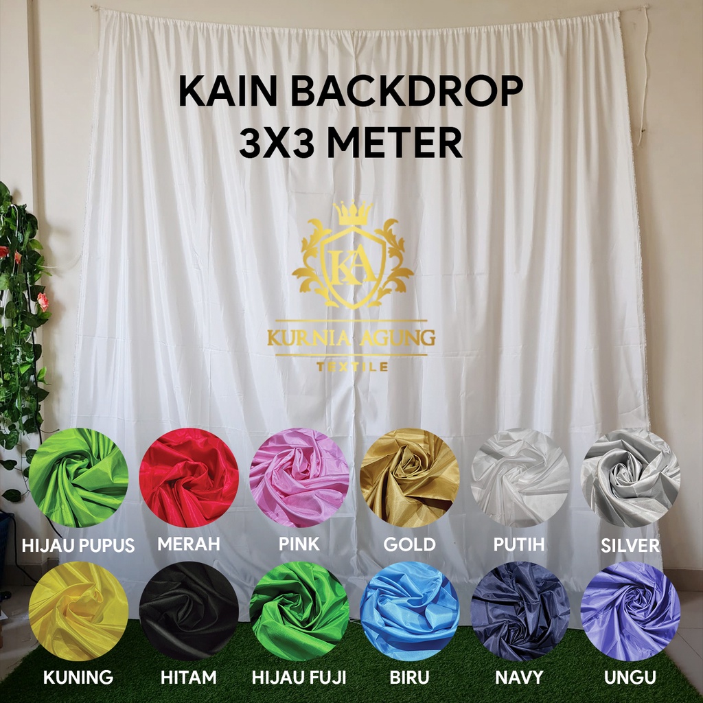 Jual Kain Backdrop Dekorasi Polos Premium Sudah Di Jahit Untuk Berbagai ...