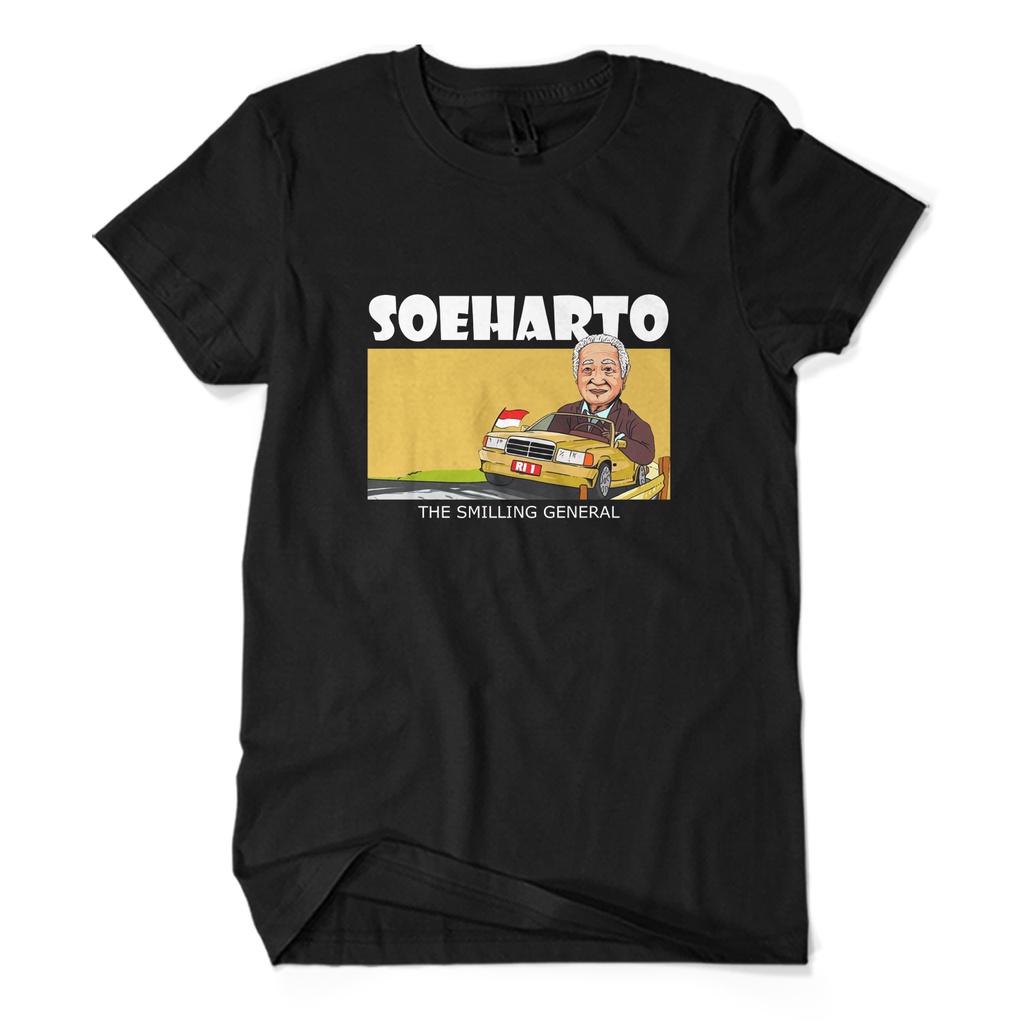BAYAR DI TEMPAT Promo Baju Kaos SOEHARTO YANG TERSENYUM