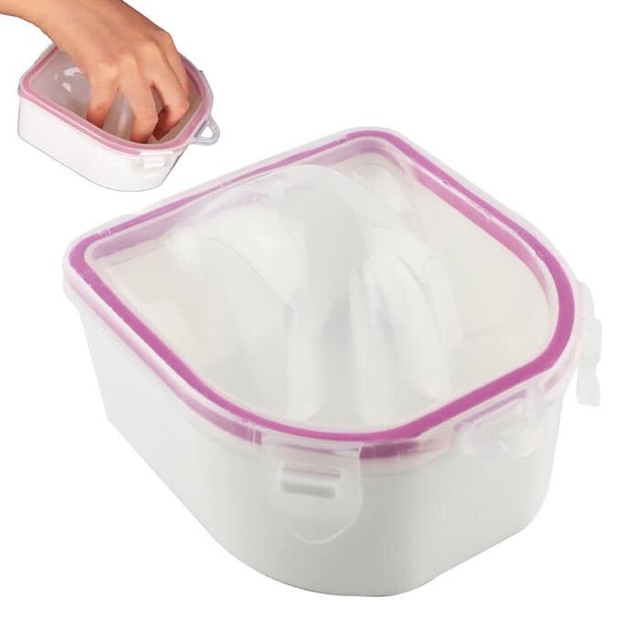 Double layer manicure bowl pink / tempat cuci tangan manicure bowl