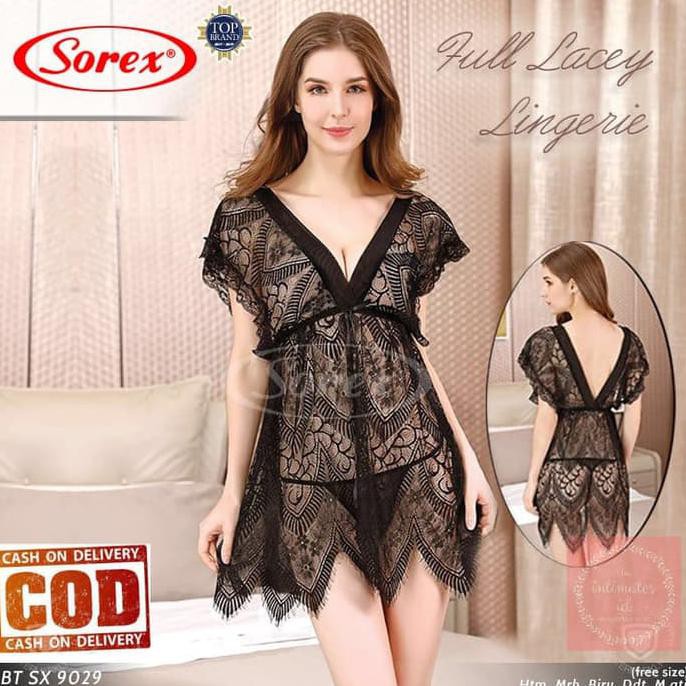 Lingerie Sexy SOREX SX 9029 - Baju Tidur Transparan Sorex