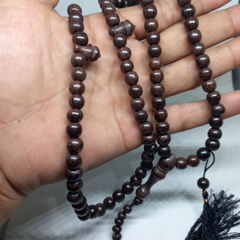 Tasbih galih asem asli 8mm tasbih galih asem hitam tasbih galih asem jawa