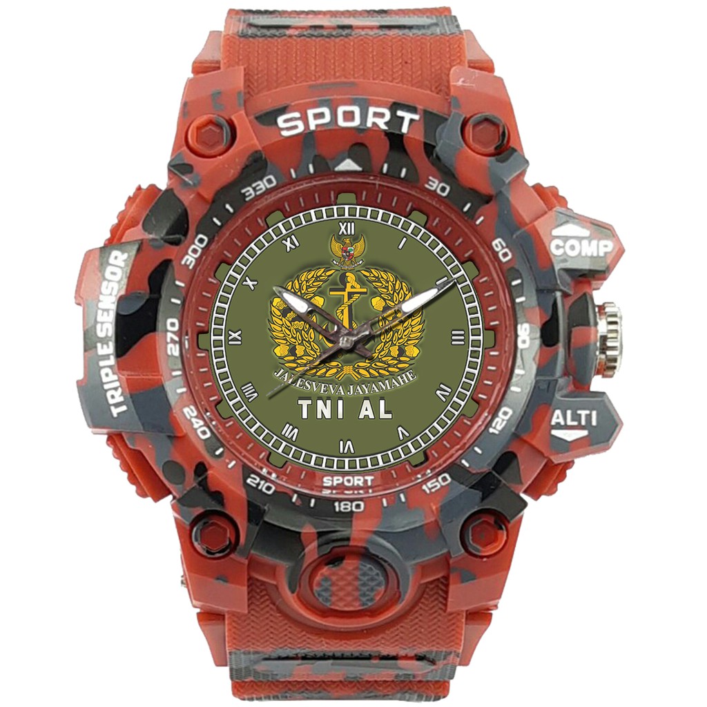 (SPECIAL EDITION) JAM TANGAN LOGO TNI-AL WATER RESISTANT NO.18