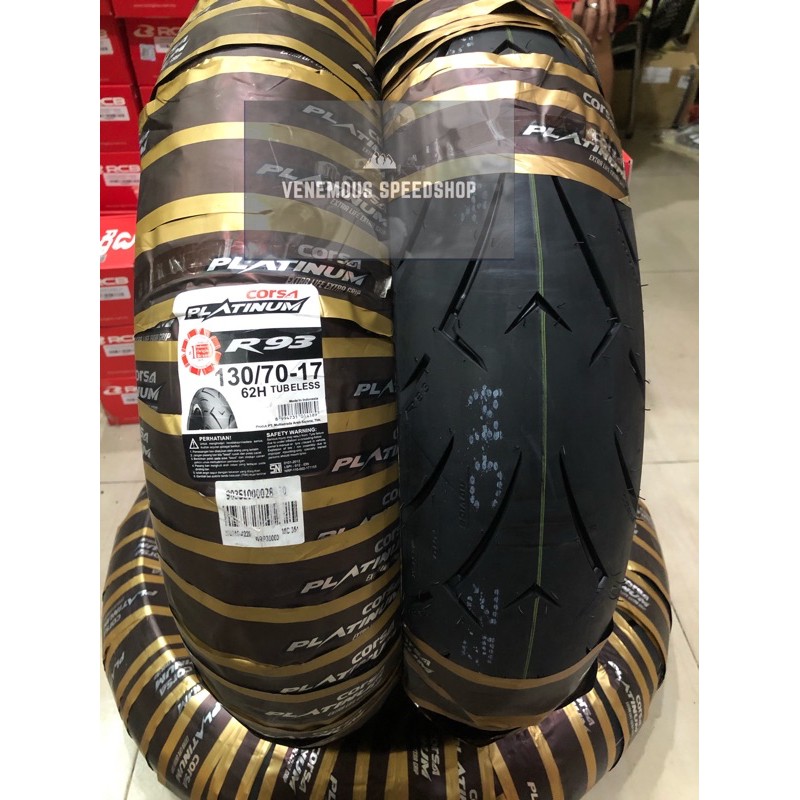 Ban Corsa platinum R93 130/70-17 (Tubeless) (Softcompound)