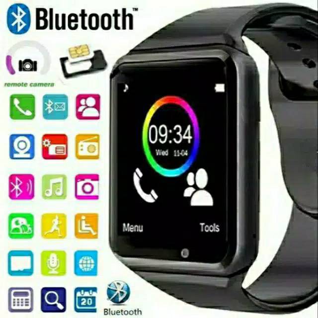Jam HP smartwatch bisa telpon sms ada kamera ready selalu