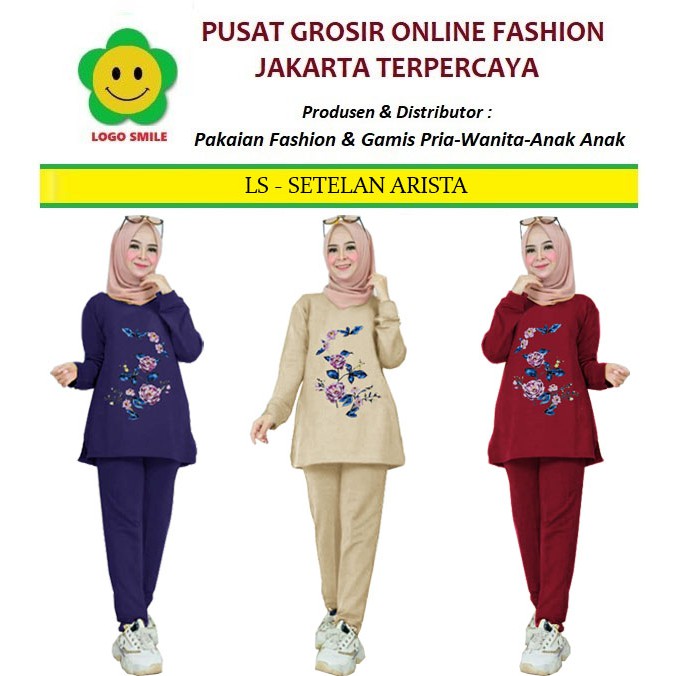 LS 65270-69118 SETELAN ARISTA Baju Setelan Fashion Wanita Model Terbaru,Terkini,Termurah &amp; Terlaris