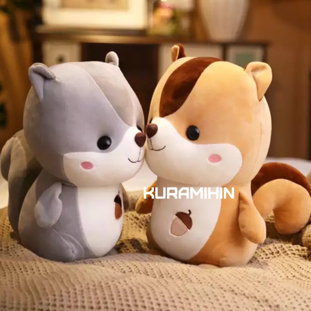 Lucu Boneka Tupai Plush Mainan Bayi Hadiah Untuk Anak Anak Boneka Hewan Tupai Mewah