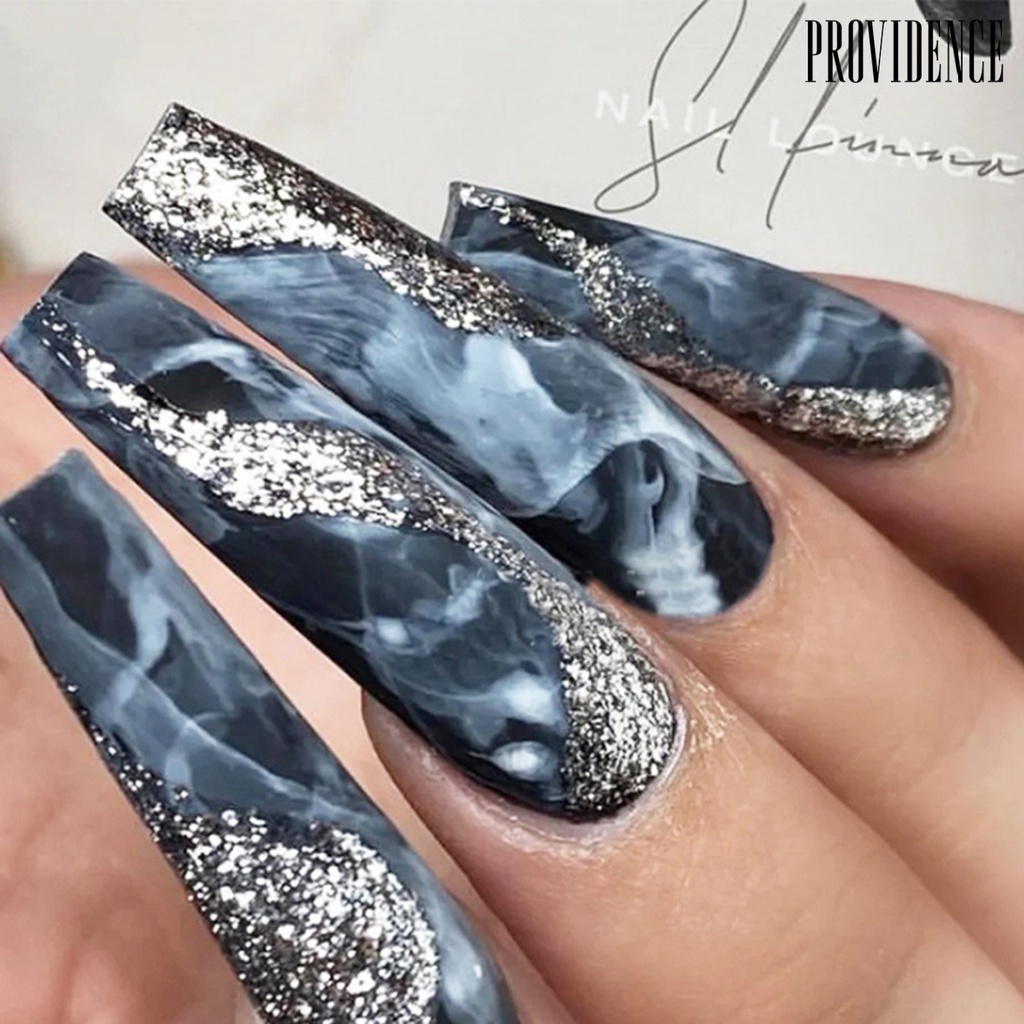 Providence 504pcs / Set Kuku Palsu Full Cover Super Panjang Untuk Manicure