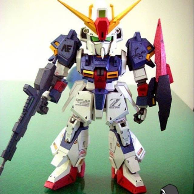 DIY SD MSZ-006 Hyper Zeta Gundam Papercraft