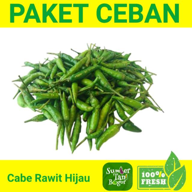 

CABE RAWIT HIJAU PER PACK PAKET CEBAN