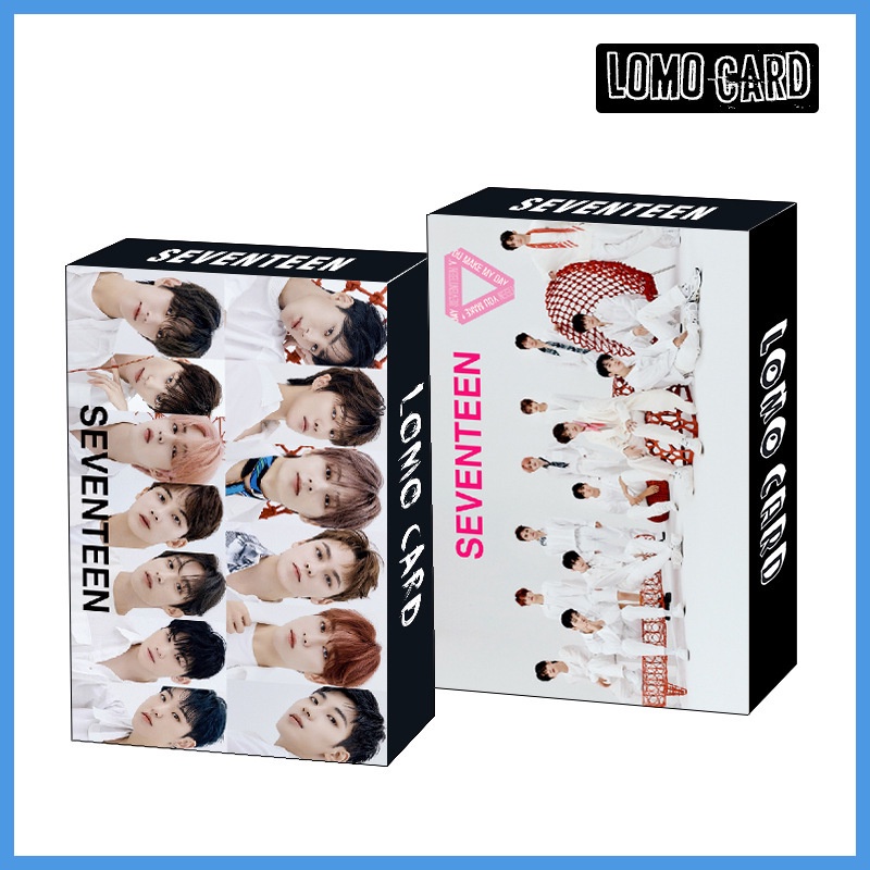 30pcs / set Kartu Pos LOMO Kpop IZONE ITZY SEVENTEEN IKON MOMOLAND