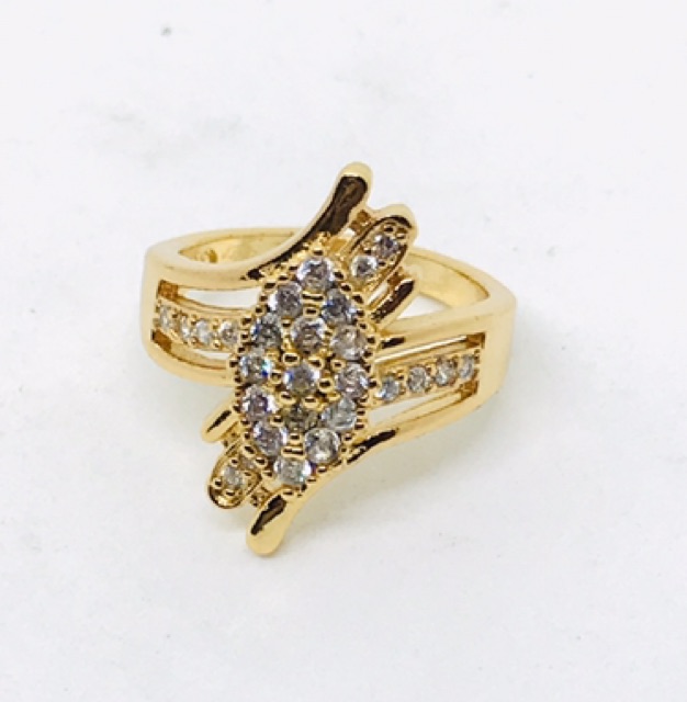 Cincin wanita //cincin permata //perhiasan lapis emas //cincin //