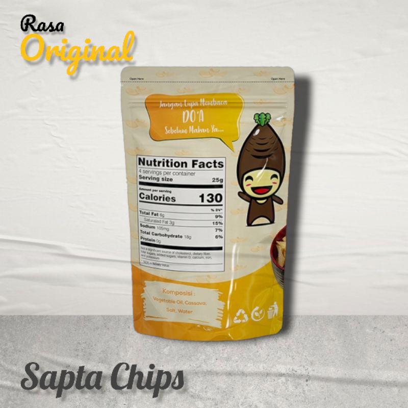 

Sapta Chips Kripik singkong Rasa original