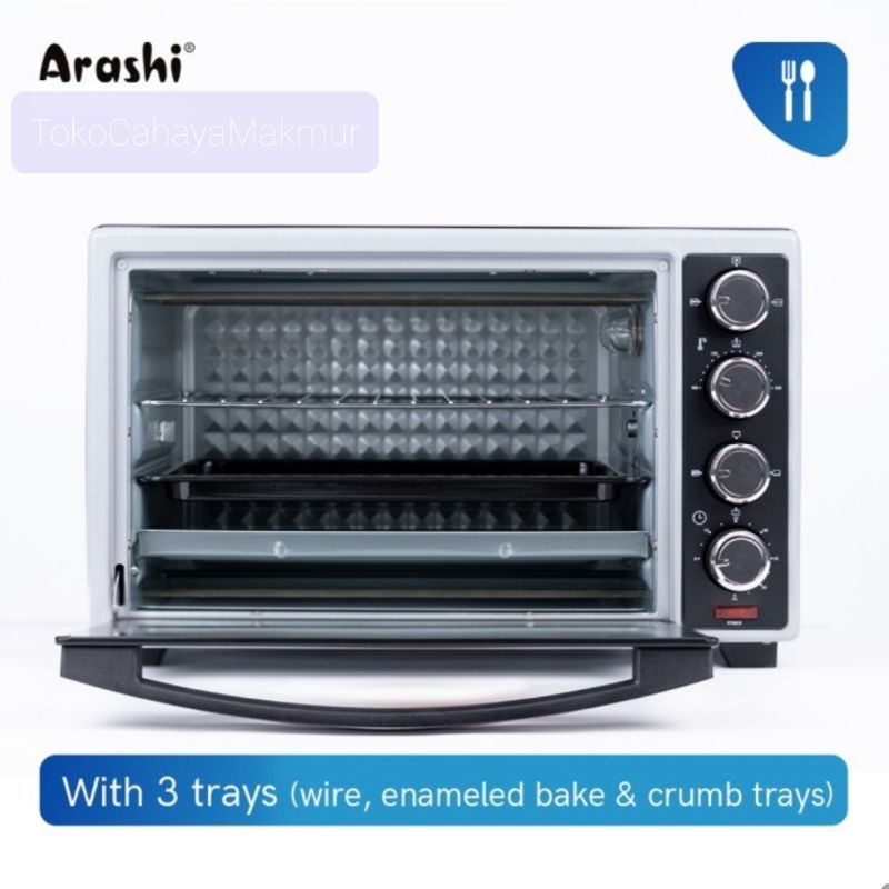 Arashi Oven Listrik P33A 33 Liter Low Watt 400w-800w - Oven Electric