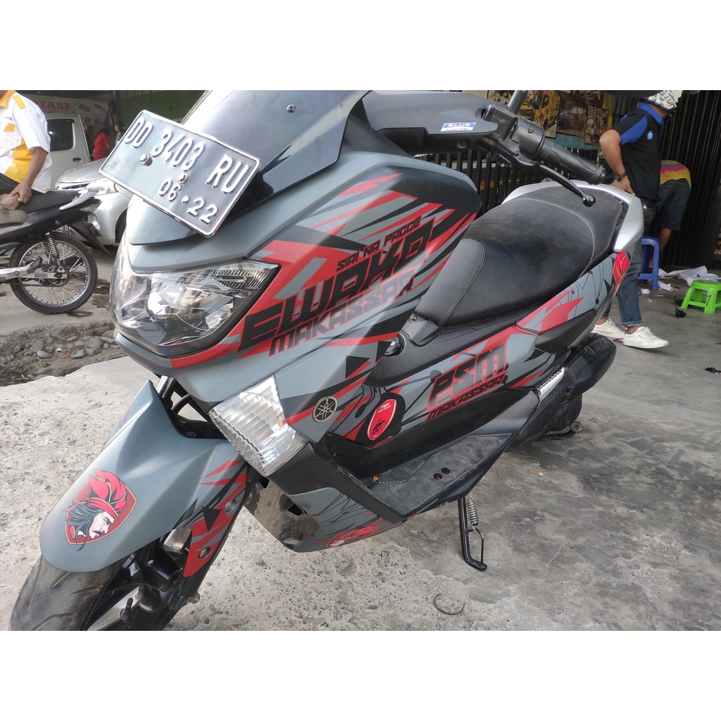 Stiker Nmax Decal Full Body Nmax Premium Grey PSM Doff DNKZ